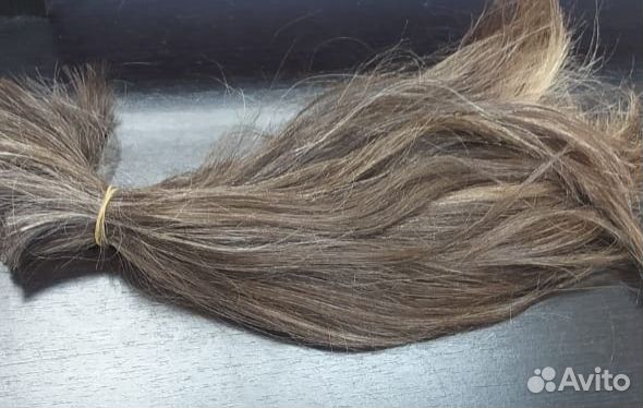 Волосы натуральные срез