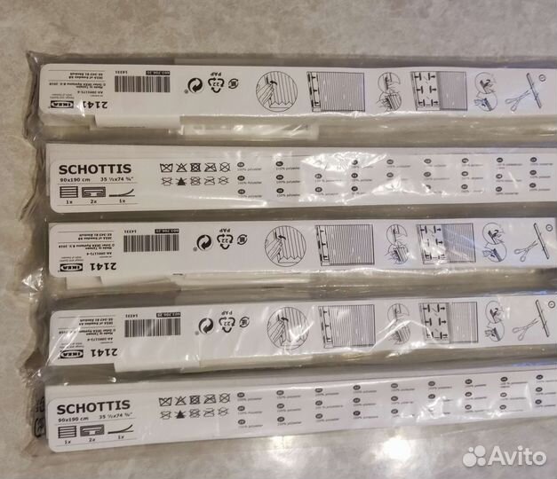 Жалюзи плиссе шоттис 90х190 см икеа