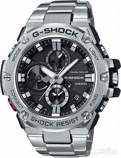 Casio GST- (B100D-1A Bluetooth) сталь сол.пит