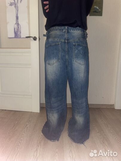 Джинсы мужские y2k широкие