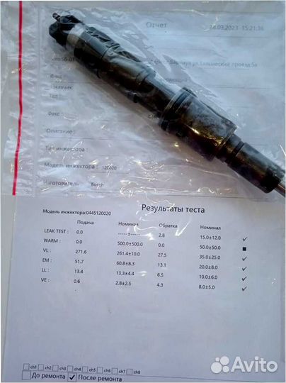 Форсунка Рено Премиум 420 Dci 0445120020
