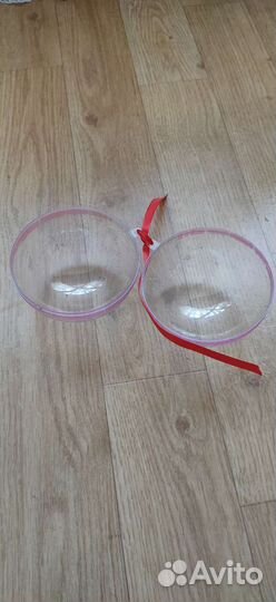 Подарочная упаковка шары пластиковые