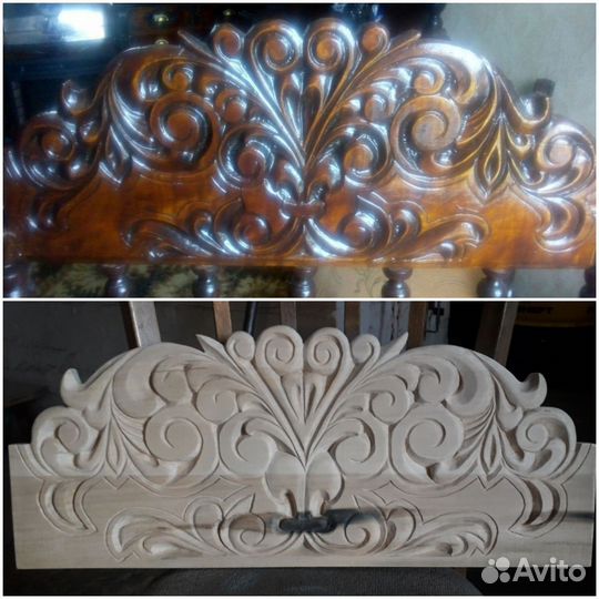 Восстановление резных элементов мебели