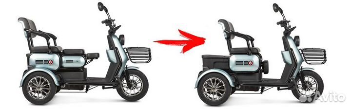 Электрический Трицикл Rutrike Патрон 650W