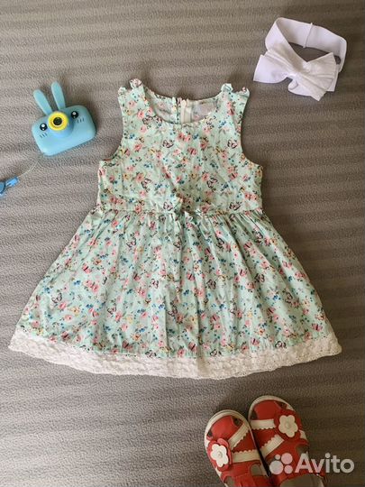 Летняя одежда для девочек 86 пакетом