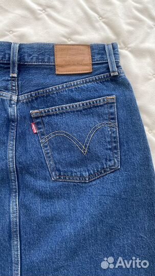 Джинсовая юбка levis