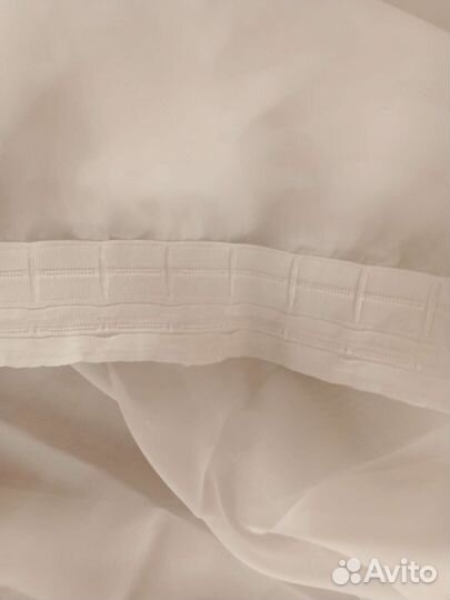 Тюль вуаль белый, на шторной ленте, 300*240 см