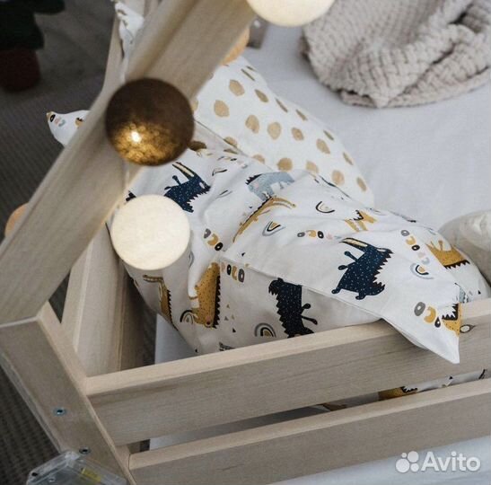 Детская кровать софа домик