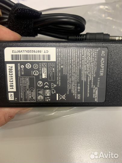 Зарядка для ноутбука HP Pavilion dv6000 без кабеля