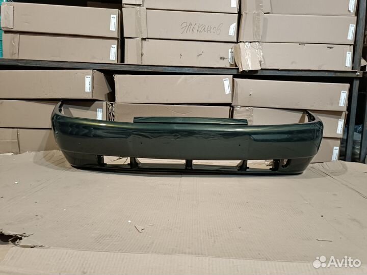 Бампер передний ваз 2110 золотистый темно зеленый
