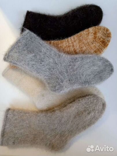 Носки шерстяные вязаные из козьего пуха