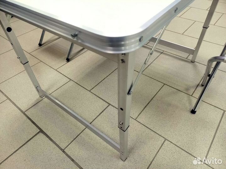 Стол алюминиевый + 2 стула
