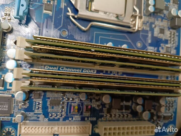 Материнская плата lga 1156 ga-p55m-ud2 i5 750