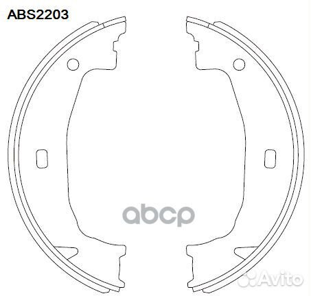 Колодки тормозные барабанные зад LCV ABS220
