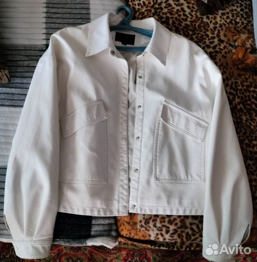 Кожаная куртка косуха женская