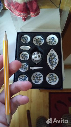 Миниатюрная кукольная посуда