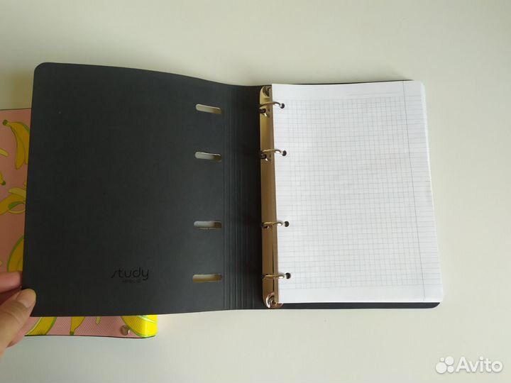 Тетрадь на кольцах со сменным блоком