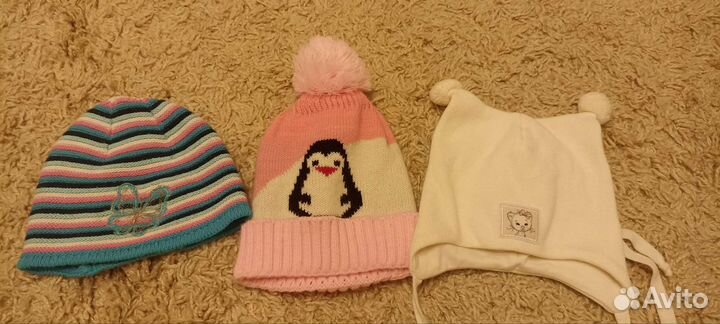 Шапки детские на девочку