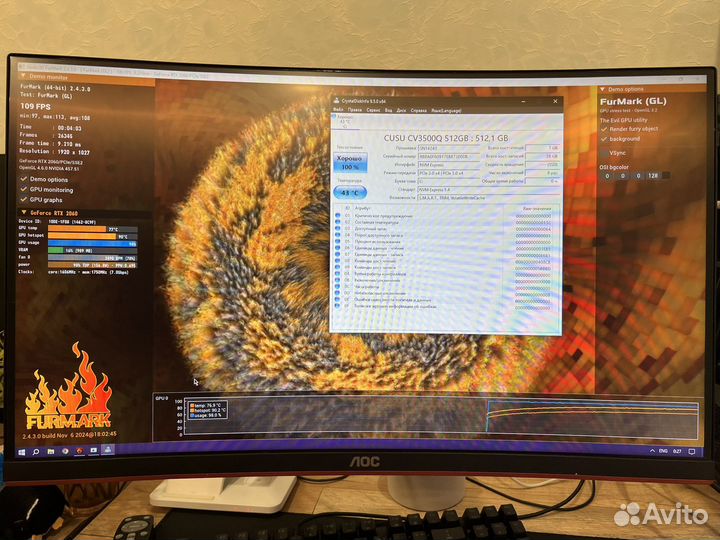 Игровой пк i3 10100f / RTX 2060 / 16gb