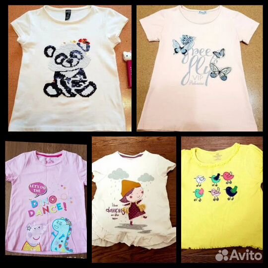 Футболки детские 104-110 / 110-116/122-128