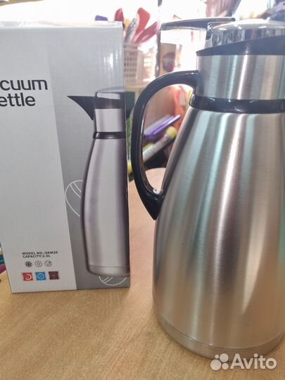 Термос 2 л металл помпа