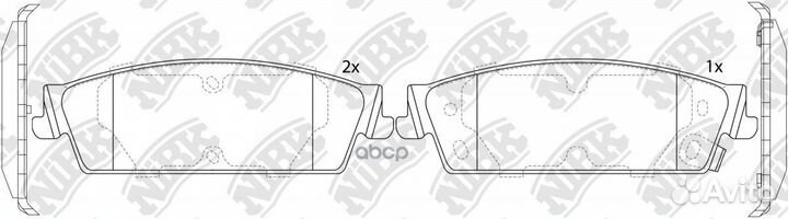 Колодки тормозные cadillac escalade/chevrolet T