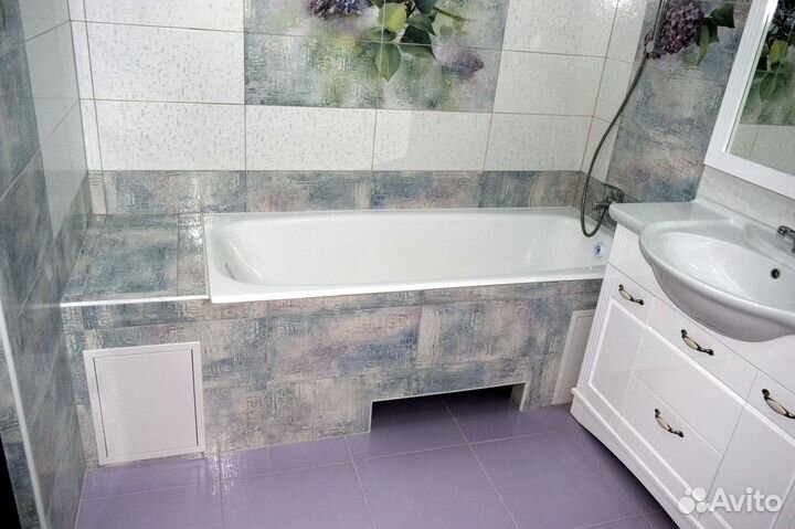 Ванная комната под ключ. Двери. Ламинат. Обои. и д