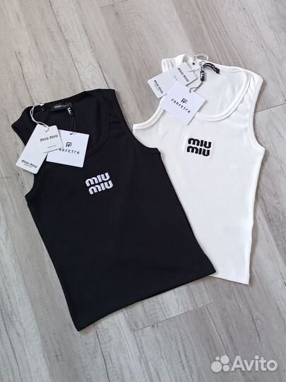 Майка топ Miu Miu Премиум Хит s m L Xl