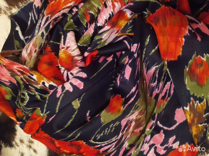 Отрез крепдешин,шерсть,винтаж СССР