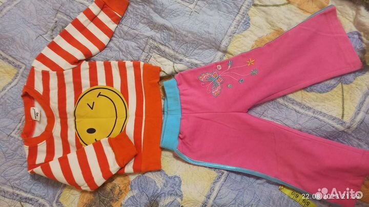 Вещи пакетом на девочку от года