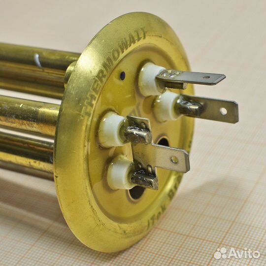 Тэн для водонагревателя 2000W, медь, резьба под ан