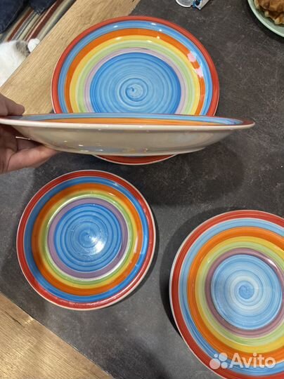 Тарелки цветные