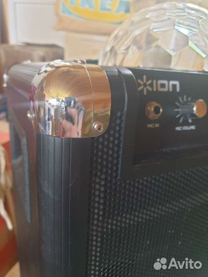 Блютуз колонка мощная комбик ION block party live