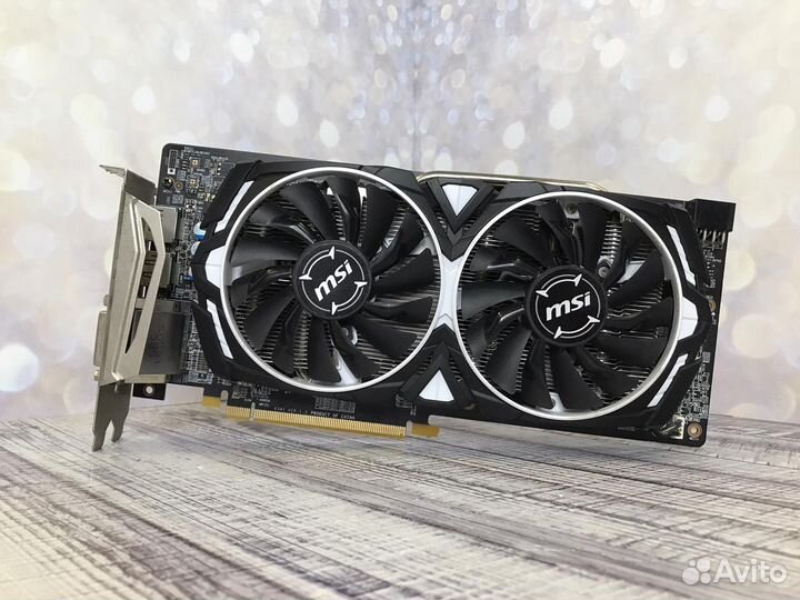 Видеокарта RX 580 8Гб MSI Armor, Гарантия