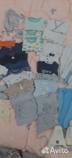 Вещи пакетом для мальчика от 0-74размера