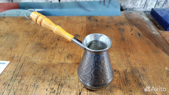 Турка для кофе медная, новая