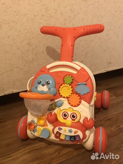 Ходунки каталка baby go 2 в 1
