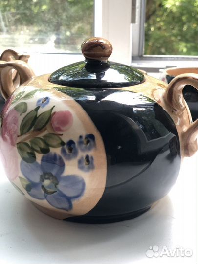 Сервиз, чайник, сахарница, кружки Купчиха СССР