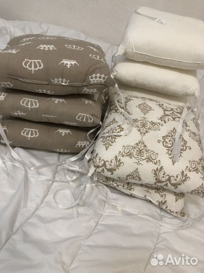 Бортики-подушки для кроватки