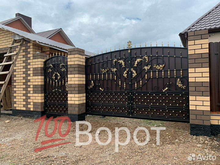 Ворота кованые откатные автоматические