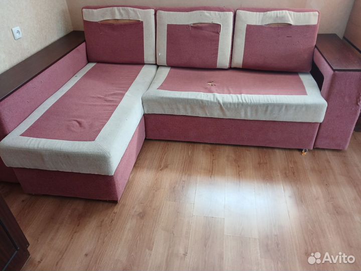 Большой угловой диван раскладной бу
