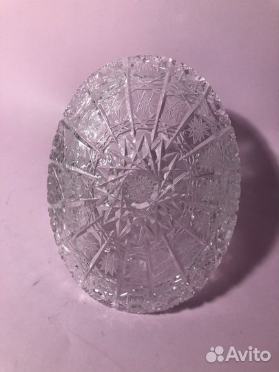 Хрустальная ваза конфетница чехия