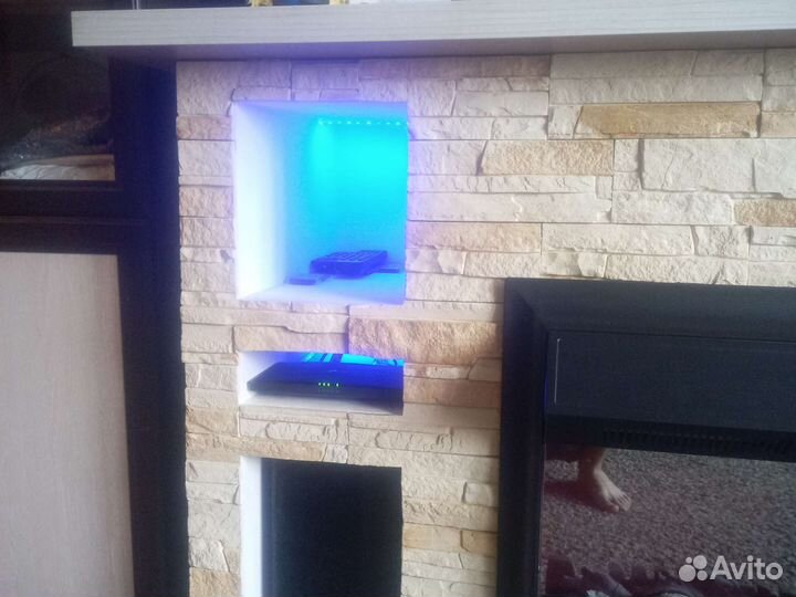 Портал для камина с полками