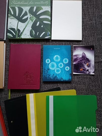 Скетчбуки, блокноты, тетради на кольцах, папки