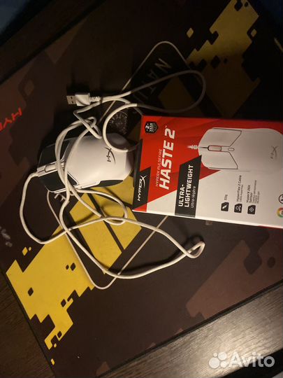 Игровая мышь hyperx pulsefire haste 2 белая