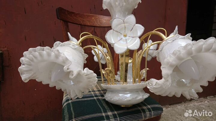 Люстра потолочная бу