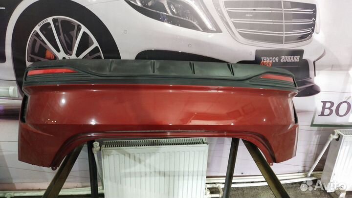 Бампер задний Hyundai Solaris II рестайлинг