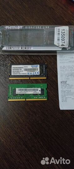 Оперативная память для ноутбука ddr4 2x8gb 2666MHz