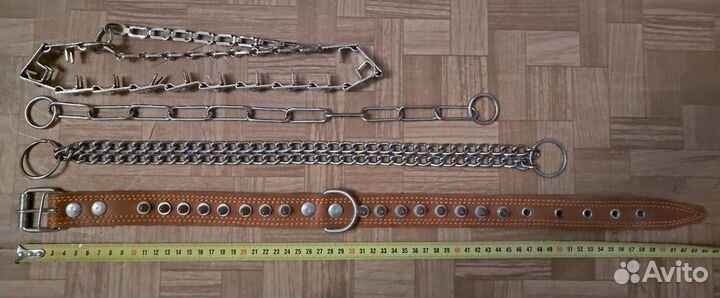 Удавки, ошейник+поводок, ошейник с шипами