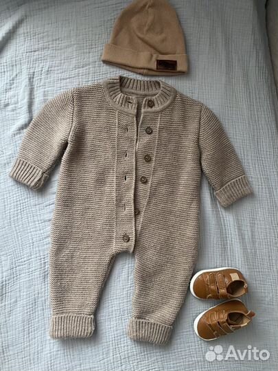 Вязаный комбинезон 68 74